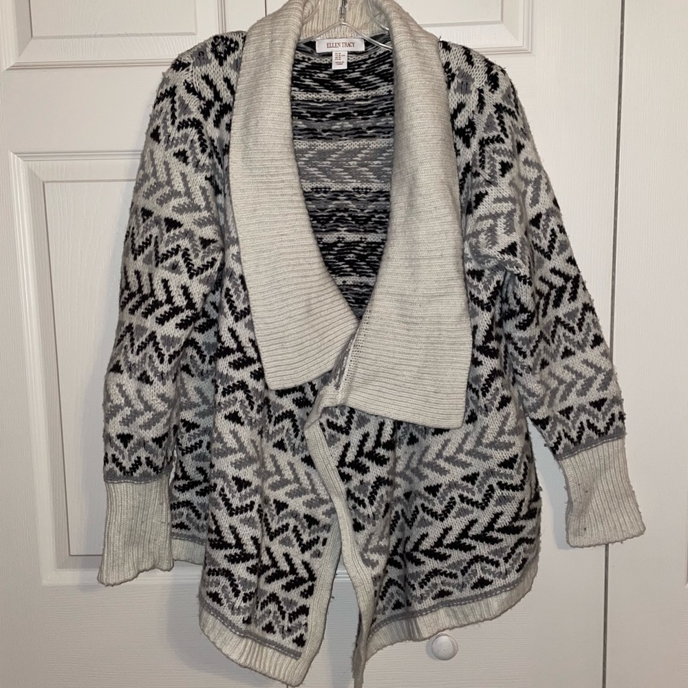 Aztec Wool Sweater, Size XL